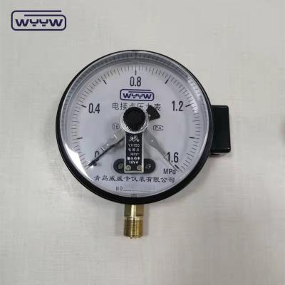 China China factory YXC-150 6 inch Electric contact manometer pressure gauge 150mm for sale
