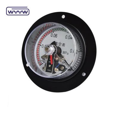 China WYYW Electric Contact Pressure Gauge Back Mount With Front Flange for sale
