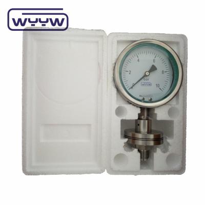 China SS304 Diaphragm Pressure Gauge Types Stainless Steel Material for sale