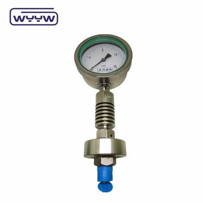China 100mm Dial Size Pressure Gauge Bottom Connection 1.6% Accuracy for sale