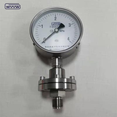 China All Stainless Steel Indicator Pressure Gauge With Flange CE Approved for sale