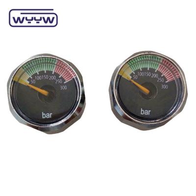 중국 스틸 미니 압력 측정기 23mm 300bar 스프링클러 압력 측정기 판매용