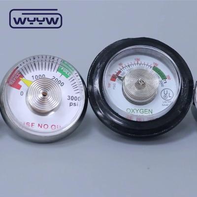 China 38mm oxygen use no oil psi medical pressure manometer for sale