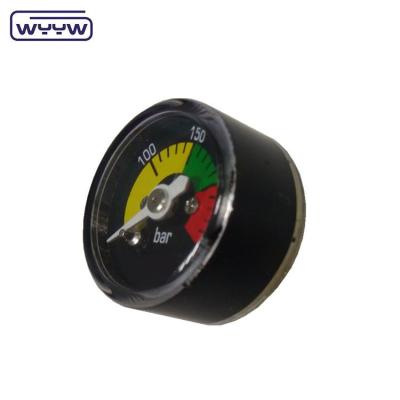 China 1 inch small pcp manometer 25mm miniature pressure gauge for sale