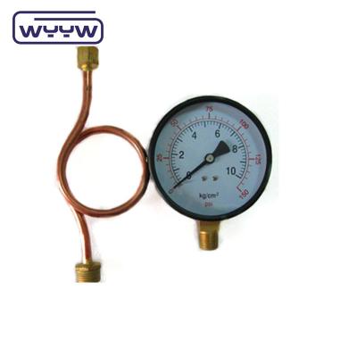 China 60mm 100mm High Pressure Meter Gauge With Radiating Tube Water for sale