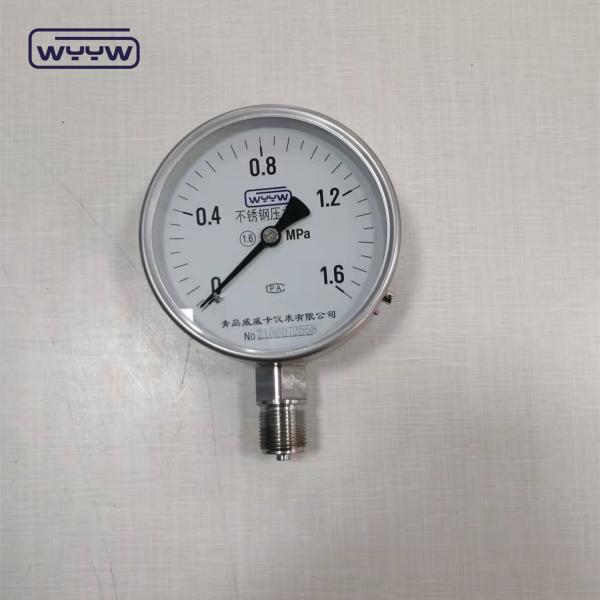 Quality Customized Stainless Steel Pressure Gauge 100mm Bourdon Tube Manometer for sale