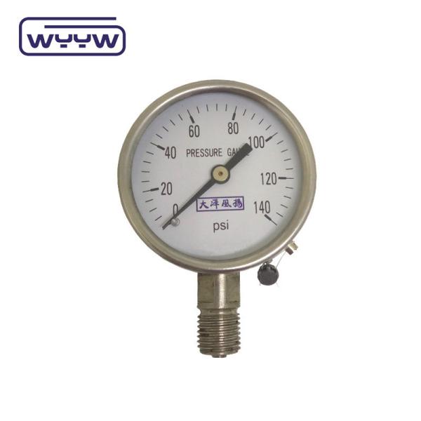 Quality Natural Gas Stainless Steel Pressure Gauge Bottom Connection for sale