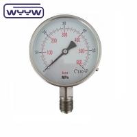 Quality use no oil stainless steel ammonia pressure meter for sale