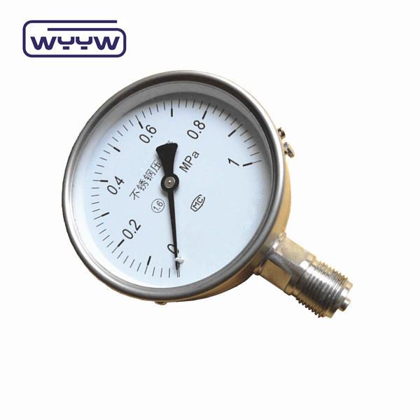 Quality High Accuracy Stainless Steel Pressure Gauge 6" Calibrated Pressure Gauge for sale