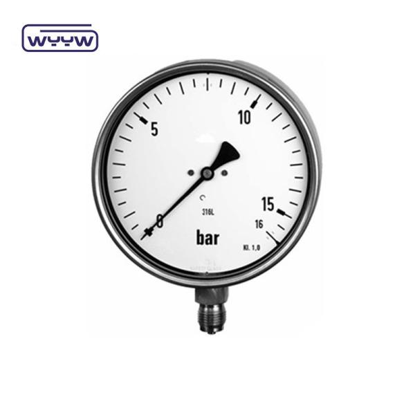 Quality High Accuracy Stainless Steel Pressure Gauge 6" Calibrated Pressure Gauge for sale