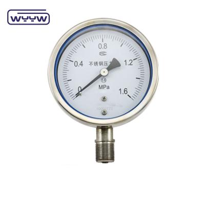 Quality High Accuracy Stainless Steel Pressure Gauge 6" Calibrated Pressure Gauge for sale