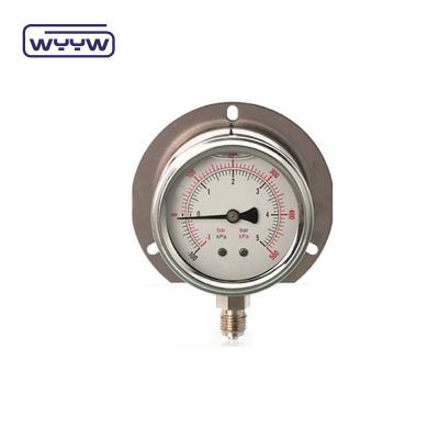 Quality high quality oil filled 4" stainless steel vibration-proof pressure gauge for sale