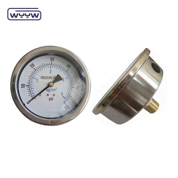 Quality high quality oil filled 4" stainless steel vibration-proof pressure gauge for sale