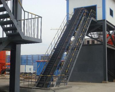 China DJ Corrugated Sidewall Conveying Equipment Inclined Belt Conveyor For Bulk Material for sale