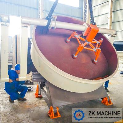 China Equipo de granulación húmeda de polvo concentrado de pelletizador de disco 35TPH en venta