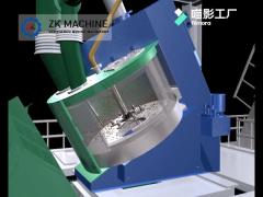 ZK Large Capacity Clean Granulation Equipment PLC Low Consumption