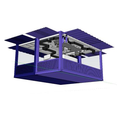 China Thermal Insulation Wall Container 20 Feet Custom Restaurant Outdoor Terrace for sale
