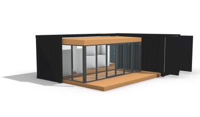 China Waterproof Portable Living Container House Luxury Customized Combined 20GP for sale