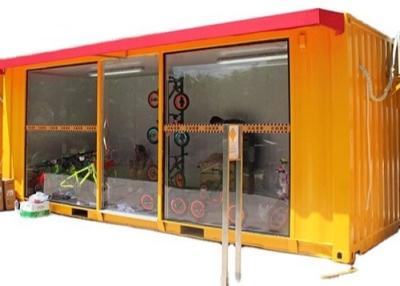 China Prefab Wood Plastic Panel 40 Ft Storage Container Cafe for sale