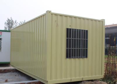China Casa prefabricada amarilla del contenedor de almacenamiento de Transpotation los 20ft en venta