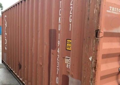 China 20GP Corten Steel Used Shipping Containers 33.04cbm Capacity for sale