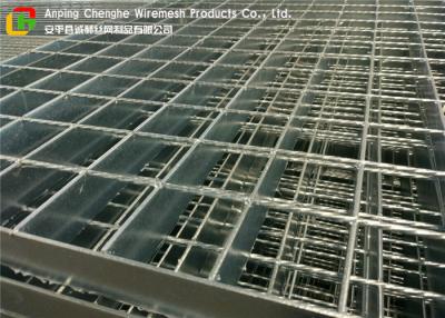 China 1m Width Drainage Steel Grating , Plain / Serrated Galvanized Platform Grating for sale