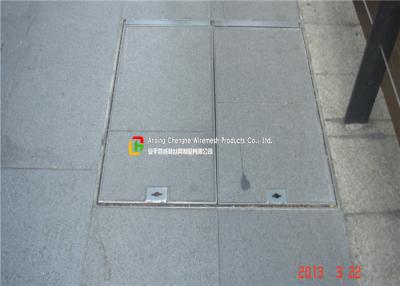 China Hot Galvanised Manhole Cover With Hinge , Replacement Manhole Cover 0.1 - 2m Width for sale
