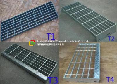 China Construction Metal Stair Steps , Exterior Metal Stair Treads 40mm Width for sale