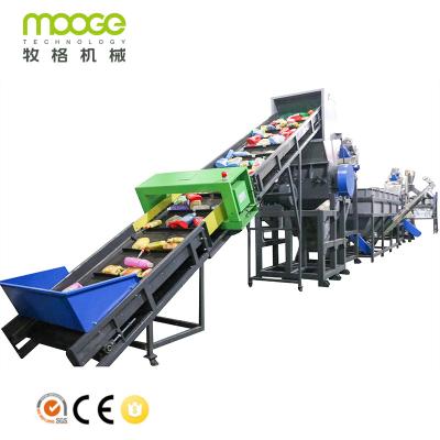 中国 機械2000kg/Hペットびん洗浄ラインをリサイクルするLDPEのHDPEのプラスチック洗浄 販売のため