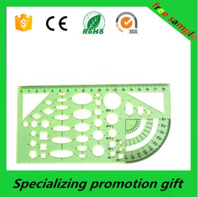 China Diversa regla plástica formada multifuncional de la plantilla del   de la plantilla del dibujo en venta