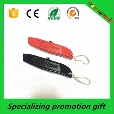 China Mini Safety Stainless Pocket Utility Cutter Knife With Keychain for sale