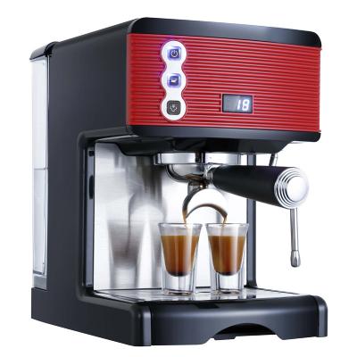 China Black Household Coffee Machine / Espresso Latte And Cappuccino Machine for sale