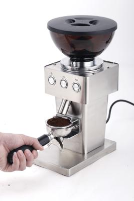 中国 250W 220Vの平らなぎざぎざのコーヒー豆挽器のステンレス鋼の収容の携帯用コーヒー豆の粉砕機 販売のため