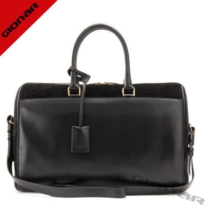 China Spanish Leather Handbags / Gionar Leather Duffel Bags OEM , 36 x 22 x 20cm for sale