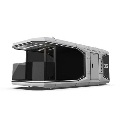 China Smart Windproof Hotel Building Mobile Prefab Space Capsule House with MGO Board Floor for sale