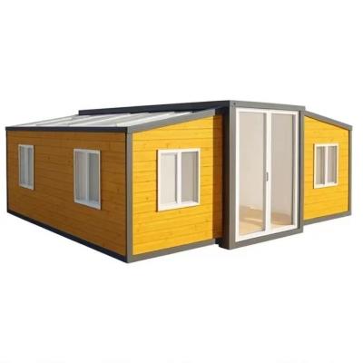 China Modern Design Expandable Container House with Double Wing Folding Series Optional Door for sale