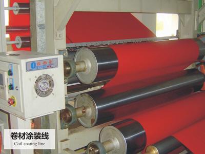 China Grass green /computer white Coil coating line for sale