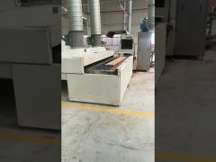 Vacuum spraying production line