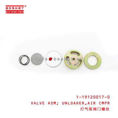 China 1-19120017-0 Air Compressor Unloader Valve Assembly Suitable for ISUZU LT132 6HE1 1191200170 en venta
