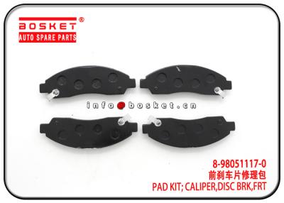 China ISUZU DMAX 4X4 TFR Front Disc Brake Caliper Pad Kit 8-98051117-0 8980511170 for sale
