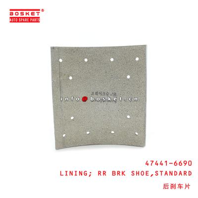 China 47441-6690 Hino Truck Parts Standard Rear Brake Shoe Lining for sale