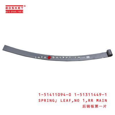 China 1-51411094-0 1-51311449-1 Replacing Leaf Springs 1514110940 1513114491 For ISUZU FVR 33 for sale