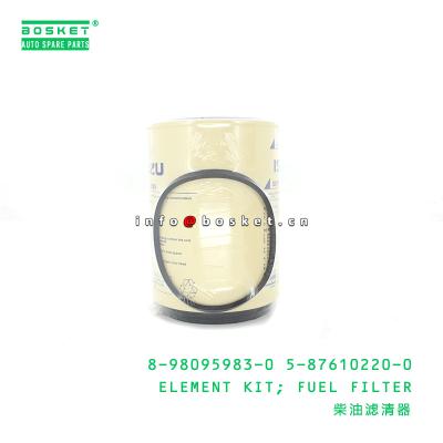 China 8-98095983-0 jogo 8980959830 5876102200 do elemento de filtro do combustível 5-87610220-0 para ISUZU R90T NPR75 4HK1 à venda