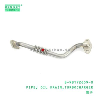 China 8-98172659-0 tubo de desagüe del aceite del turbocompresor 8981726590 para ISUZU NPS en venta