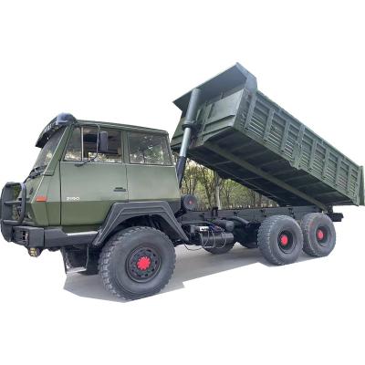 China Used 310hp Powerful Diesel Fuel Full Drive Tipper With 3 Differential Locks 6X6 Dump Truck for sale