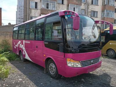China 31 de Schoolbus van Seater Mini Bus Yutong Front Engine Bus Passenger Van ZK6752D Used Te koop