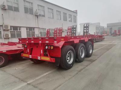 China Three Axle Semi Trailer Platform Trailer Brand New Made In China for sale