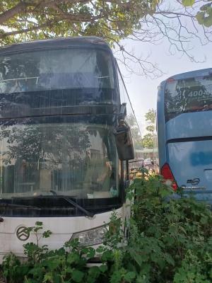 China Decker Golden Dragon Tourist Bus doble XML6148 utilizó al coche Bus con la cama 56seats en venta