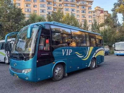 China Luxury Higer KLQ6796 Used Coach Buses 34 Seats LHD Rear Engine 147kw Plate Spring Suspension for sale