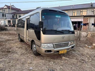 China Used Toyota Coaster Bus 30 Gasoline Fuel Mini Bus 3RZ Front Engine 2nd Hand Mini Bus for sale